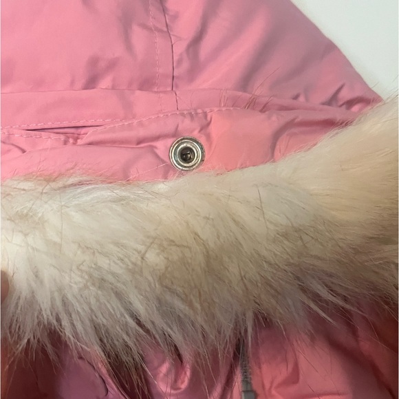 Gap Hooded Down Winter Jacket Pink Sz Medium - Picture 5 of 16